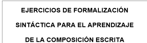 composicion sintactica