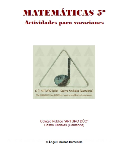 cuaderno de verano matematicas 5