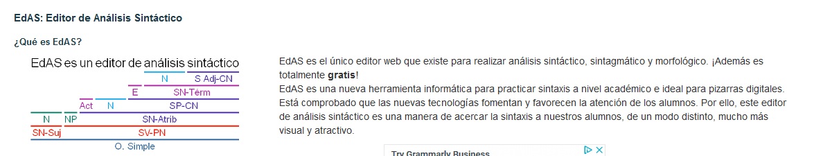 analisis sintactico eda