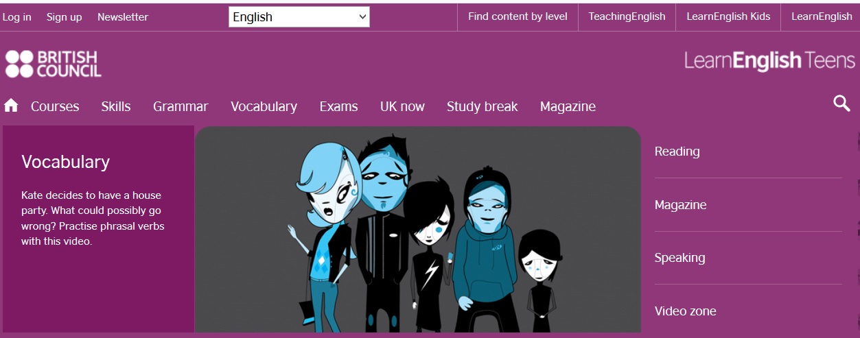 learning englihs teens